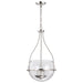 SATCO/NUVO Amado 3 Light Pendant 14 Inch Polished Nickel Finish Clear Glass (60-7819)