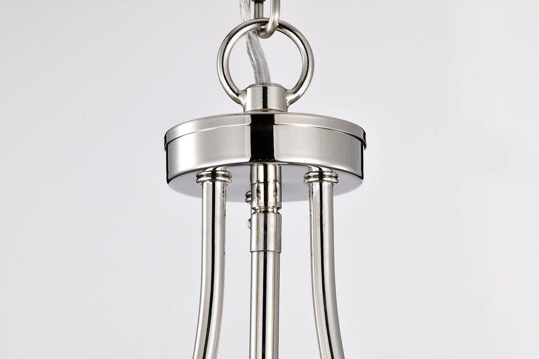 SATCO/NUVO Amado 3 Light Pendant 14 Inch Polished Nickel Finish Clear Glass (60-7819)