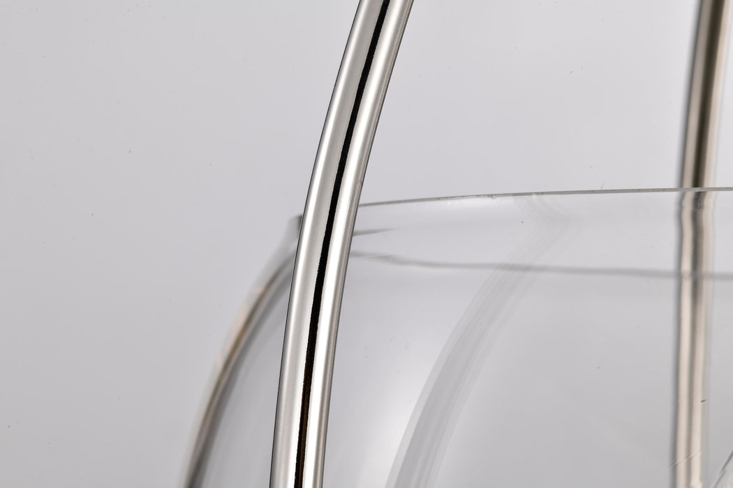 SATCO/NUVO Amado 3 Light Pendant 14 Inch Polished Nickel Finish Clear Glass (60-7819)