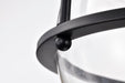 SATCO/NUVO Amado 3 Light Pendant 14 Inch Matte Black Finish Clear Glass (60-7820)