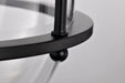 SATCO/NUVO Amado 3 Light Pendant 14 Inch Matte Black Finish Clear Glass (60-7820)