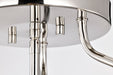 SATCO/NUVO Amado 3 Light Semi Flush Mount Polished Nickel Finish Clear Glass (60-7822)