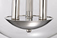 SATCO/NUVO Amado 3 Light Semi Flush Mount Polished Nickel Finish Clear Glass (60-7822)