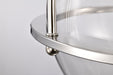 SATCO/NUVO Amado 3 Light Semi Flush Mount Polished Nickel Finish Clear Glass (60-7822)