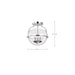 SATCO/NUVO Amado 3 Light Semi Flush Mount Polished Nickel Finish Clear Glass (60-7822)