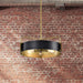 SATCO/NUVO Altos 5 Light Large Pendant Matte Black And Natural Brass Finish (60-7844)