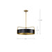 SATCO/NUVO Altos 5 Light Large Pendant Matte Black And Natural Brass Finish (60-7844)