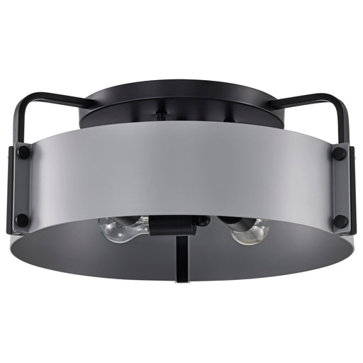 SATCO/NUVO Altos 4 Light Semi Flush 18 Inch Gray And Matte Black Finish (60-7851)