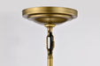 SATCO/NUVO Valdora 1 Light Pendant 10 Inch Natural Brass Finish White Opal Glass (60-7862)