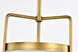 SATCO/NUVO Valdora 1 Light Pendant 14 Inch Natural Brass Finish White Opal Glass (60-7863)