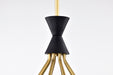 SATCO/NUVO Marsden 8 Light Chandelier Matte Black And Natural Brass Finish (60-7868)