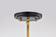 SATCO/NUVO Marsden 8 Light Chandelier Matte Black And Natural Brass Finish (60-7868)