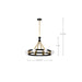 SATCO/NUVO Marsden 8 Light Chandelier Matte Black And Natural Brass Finish (60-7868)