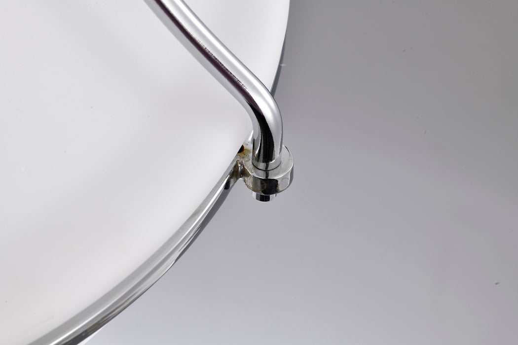 SATCO/NUVO Valdora 1 Light Flush Mount 14 Inch Polished Nickel White Opal Glass (60-7871)