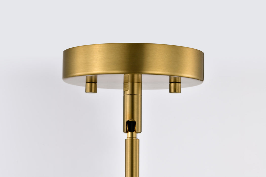 SATCO/NUVO Everton 2 Light 14 Light Pendant 14 Inch Matte Black And Brass Finish Etched Opal Glass (60-7878)