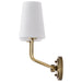 SATCO/NUVO Cordello 2 Light Sconce Vintage Brass Finish Etched White Opal Glass (60-7882)