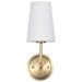 SATCO/NUVO Cordello 1 Light Sconce Vintage Brass Finish Etched White Opal Glass (60-7883)