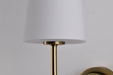 SATCO/NUVO Cordello 1 Light Sconce Vintage Brass Finish Etched White Opal Glass (60-7883)