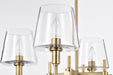 SATCO/NUVO Brookside 4 Light Chandelier Vintage Brass Finish Clear Glass (60-7885)