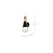 SATCO/NUVO Admiral 1 Light Wall Sconce Matte Black And Natural Brass Finish White Opal Glass (60-7901)