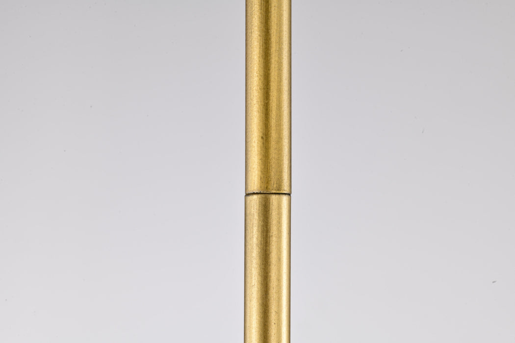 SATCO/NUVO Admiral 1 Light Pendant 10 Inch Matte Black And Natural Brass Finish White Opal Glass (60-7903)