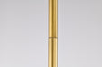 SATCO/NUVO Admiral 1 Light Pendant 10 Inch Matte Black And Natural Brass Finish White Opal Glass (60-7903)