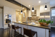 SATCO/NUVO Admiral 1 Light Pendant 6 Inch Matte Black And Brushed Nickel Finish White Opal Glass (60-7912)