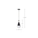 SATCO/NUVO Admiral 1 Light Pendant 6 Inch Matte Black And Brushed Nickel Finish White Opal Glass (60-7912)