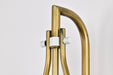 SATCO/NUVO Admiral 1 Light Wall Sconce Matte White And Natural Brass Finish White Opal Glass (60-7921)