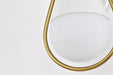 SATCO/NUVO Admiral 1 Light Wall Sconce Matte White And Natural Brass Finish White Opal Glass (60-7921)