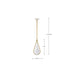 SATCO/NUVO Admiral 1 Light Pendant 6 Inch Matte White And Natural Brass Finish White Opal Glass (60-7922)
