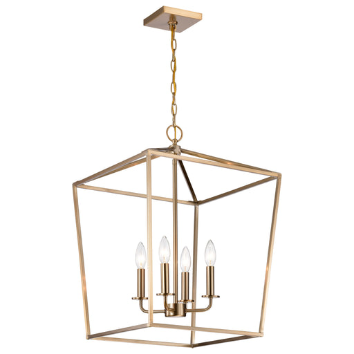 SATCO/NUVO Emma 4-Light Small Pendant 60W Maximum 120V Burnished Brass Finish (60-7931)