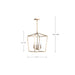 SATCO/NUVO Emma 4-Light Small Pendant 60W Maximum 120V Burnished Brass Finish (60-7931)