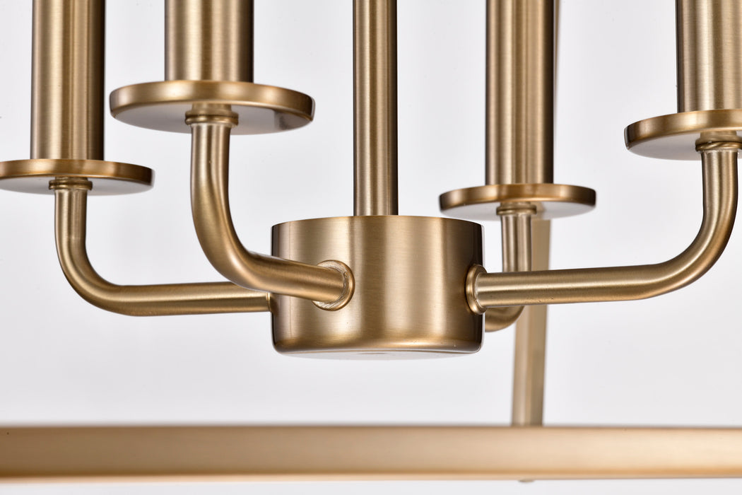 SATCO/NUVO Emma 4-Light Large Pendant 60W Maximum 120V Burnished Brass Finish (60-7932)