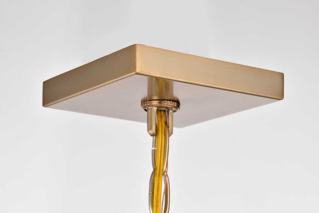 SATCO/NUVO Emma 4-Light Large Pendant 60W Maximum 120V Burnished Brass Finish (60-7932)