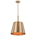 SATCO/NUVO Alexis 1-Light Large Pendant 100W Maximum 120V Burnished Brass And Gold Finish (60-7938)
