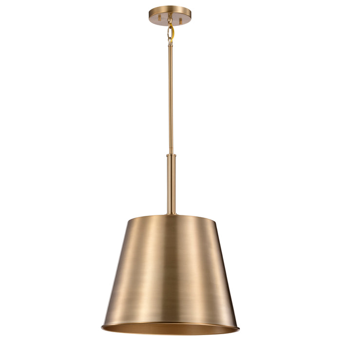 SATCO/NUVO Alexis 1-Light Large Pendant 100W Maximum 120V Burnished Brass And Gold Finish (60-7938)