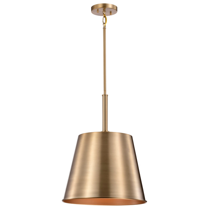 SATCO/NUVO Alexis 1-Light Large Pendant 100W Maximum 120V Burnished Brass And Gold Finish (60-7938)