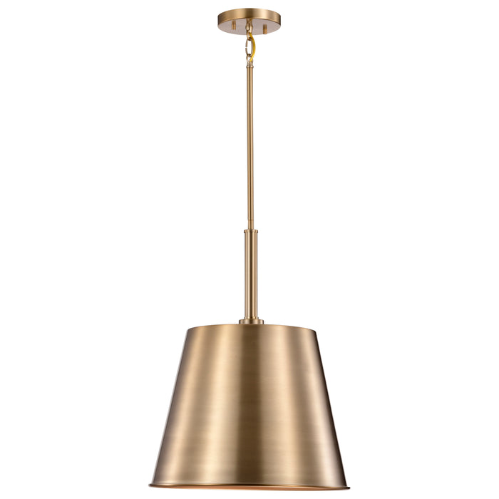 SATCO/NUVO Alexis 1-Light Large Pendant 100W Maximum 120V Burnished Brass And Gold Finish (60-7938)
