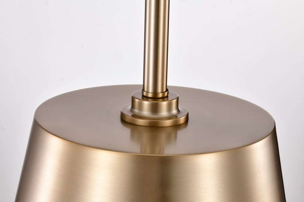 SATCO/NUVO Alexis 1-Light Large Pendant 100W Maximum 120V Burnished Brass And Gold Finish (60-7938)