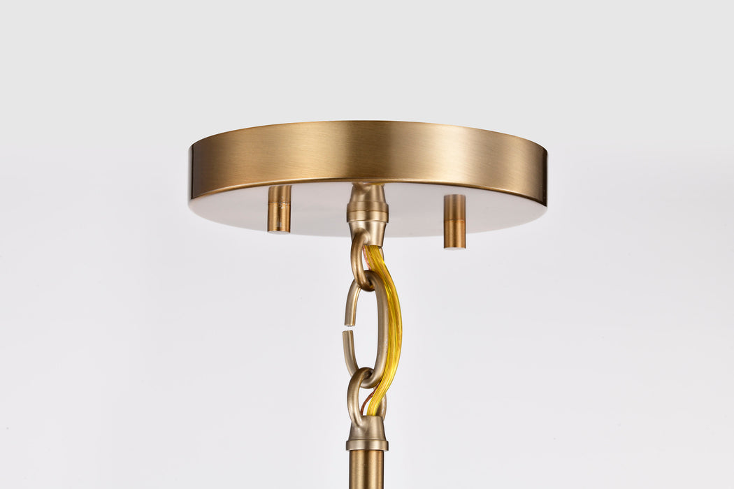 SATCO/NUVO Alexis 1-Light Large Pendant 100W Maximum 120V Burnished Brass And Gold Finish (60-7938)