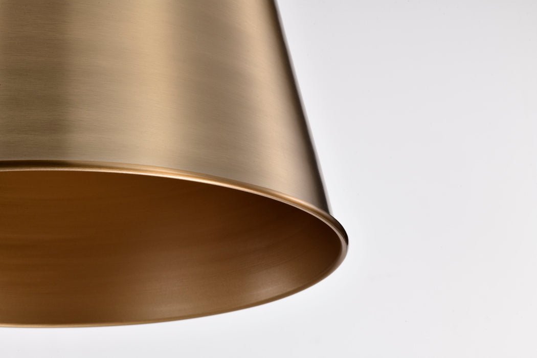 SATCO/NUVO Alexis 1-Light Large Pendant 100W Maximum 120V Burnished Brass And Gold Finish (60-7938)