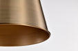 SATCO/NUVO Alexis 1-Light Large Pendant 100W Maximum 120V Burnished Brass And Gold Finish (60-7938)