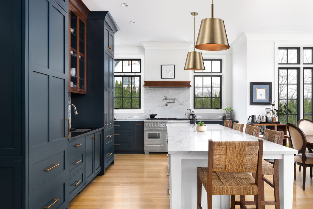 SATCO/NUVO Alexis 1-Light Large Pendant 100W Maximum 120V Burnished Brass And Gold Finish (60-7938)