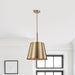 SATCO/NUVO Alexis 1-Light Large Pendant 100W Maximum 120V Burnished Brass And Gold Finish (60-7938)