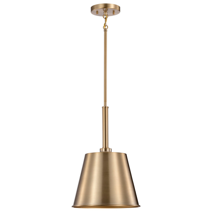 SATCO/NUVO Alexis 1-Light Small Pendant 100W Maximum 120V Burnished Brass And Gold Finish (60-7939)