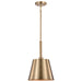 SATCO/NUVO Alexis 1-Light Small Pendant 100W Maximum 120V Burnished Brass And Gold Finish (60-7939)