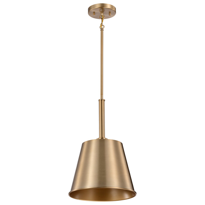 SATCO/NUVO Alexis 1-Light Small Pendant 100W Maximum 120V Burnished Brass And Gold Finish (60-7939)