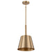 SATCO/NUVO Alexis 1-Light Small Pendant 100W Maximum 120V Burnished Brass And Gold Finish (60-7939)