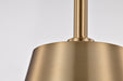 SATCO/NUVO Alexis 1-Light Small Pendant 100W Maximum 120V Burnished Brass And Gold Finish (60-7939)